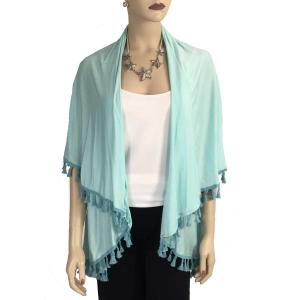 511 - Tasseled Vests Light Turquoise* - One Size Fits Most