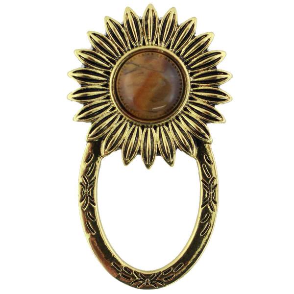 wholesale 2895 - Magnetic Eyeglass Holder Brooch Sun - Bronze MB - 