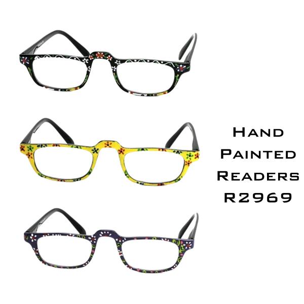 wholesale Sunglasses and Reading Glasses #2969 Hand Painted 12 Pack - 