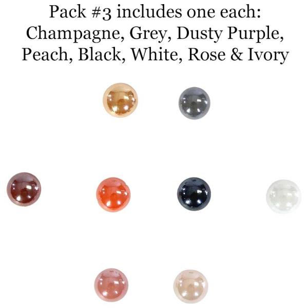 wholesale 1074  - Mini Magnetic Scarf Pins #8101 Pack 3 Mini Magnetic Scarf Pins - 