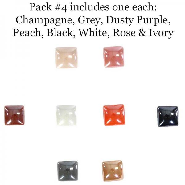 wholesale 1074  - Mini Magnetic Scarf Pins #8102 Pack 4 Mini Magnetic Brooch Pins - 