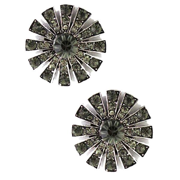 2907 Starburst Magnetic Brooches - Double Sided 408 Hematite (Double Sided) - 