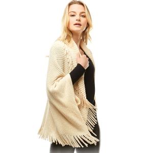 2971 - Cozy Knit Shrugs  936 - Ivory<br>
Chenille Shrug - One Size Fits Most