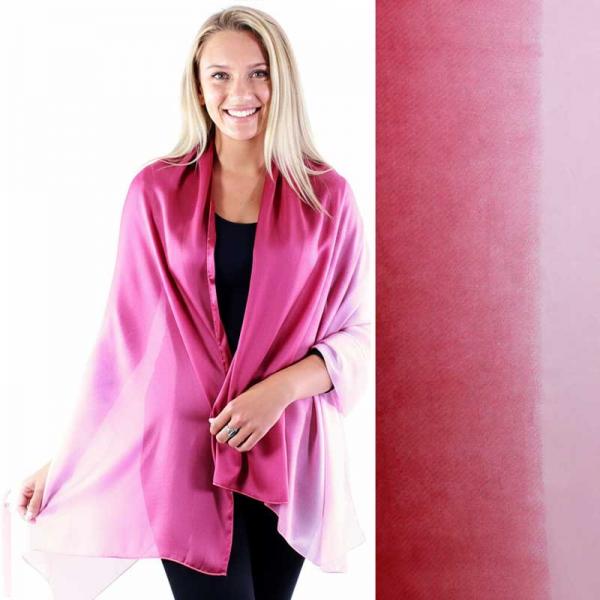 wholesale 2995 - Boutique Charmeuse Shawls #21 Ombre Raspberry - 