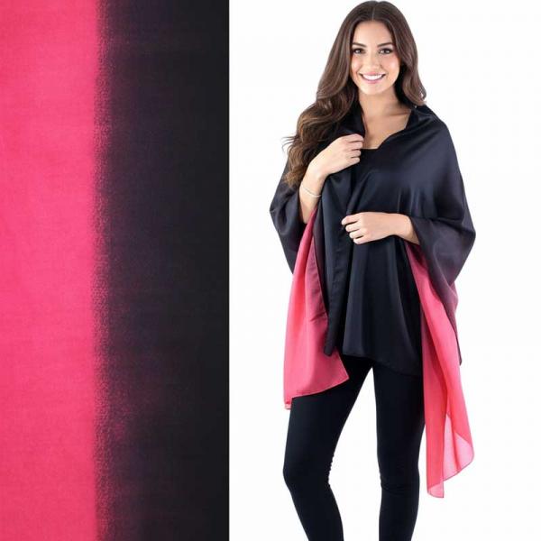 wholesale 2995 - Boutique Charmeuse Shawls #23 Ombre Black-Red - 