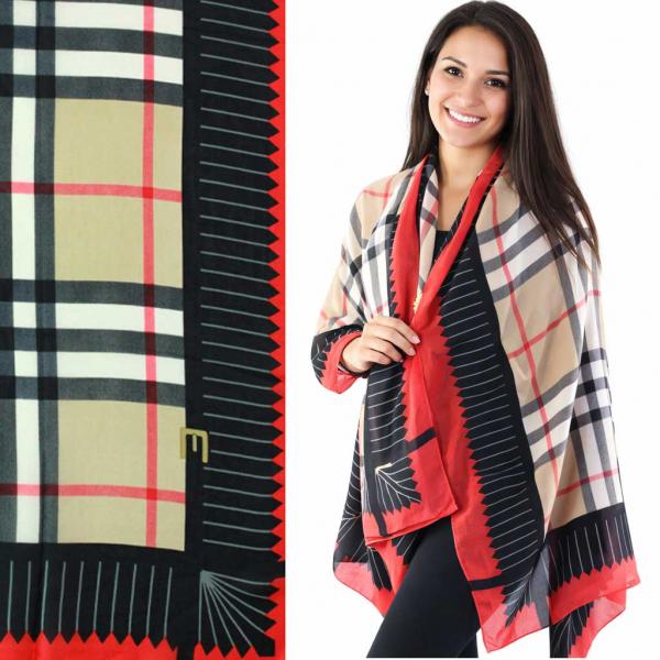 wholesale 2995 - Boutique Charmeuse Shawls #30 Tartan Plaid - 