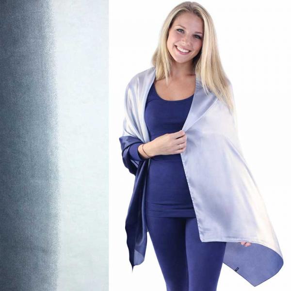 wholesale 2995 - Boutique Charmeuse Shawls #32 Ombre Navy-Light Grey - 