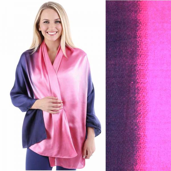 wholesale 2995 - Boutique Charmeuse Shawls #35 Ombre Navy-Pink - 