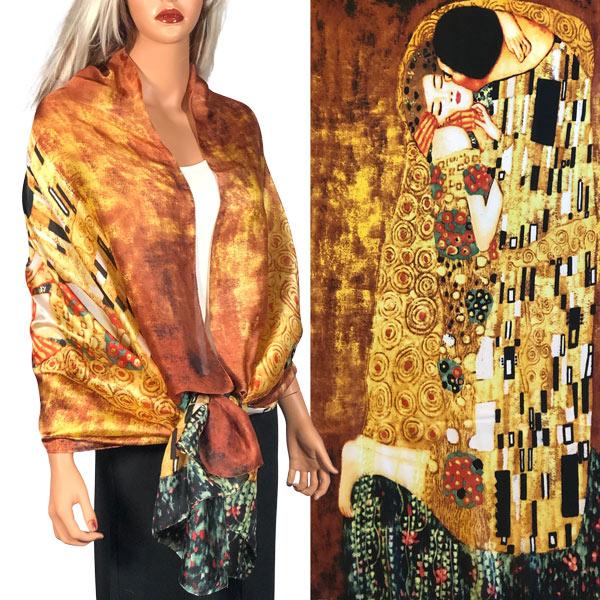 2995 - Boutique Charmeuse Shawls #54 The Kiss<br>
Boutique Charmeuse Shawl - 
