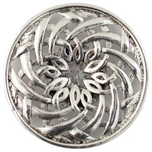 2997 - Artful Design Magnetic Brooches 540 Silver Basket Weave   - 1.75