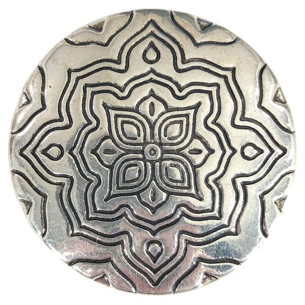 2997 - Artful Design Magnetic Brooches 562 Silver Mandala  - 