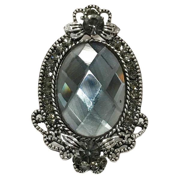 2997 - Artful Design Magnetic Brooches 004 Ornate Oval  - 