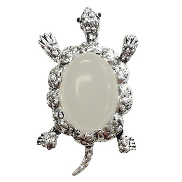 wholesale 2997 - Artful Design Magnetic Brooches 001 Stone Turtle - 