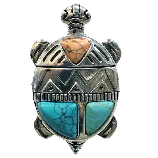 2997 - Artful Design Magnetic Brooches AD-001 - Southwest Turtle<br>
Artful Design Magnetic Brooch - 