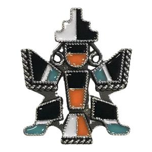 Wholesale  AD-009 - Zuni Man <br>
Artful Design Magnetic Brooch - 