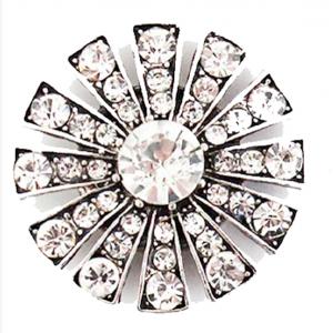 Wholesale 2997 - Artful Design Magnetic Brooches 408CL - Starburst<br>Clear - 1.25