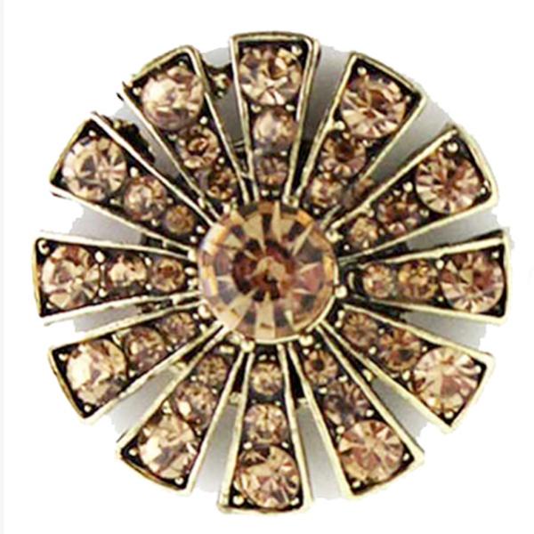 wholesale 2997 - Artful Design Magnetic Brooches 408GD - Starburst<br>Gold - 1.25