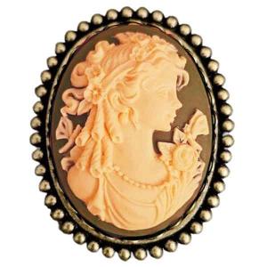 2997 - Artful Design Magnetic Brooches AD-015BR - Cameo Brown - 2