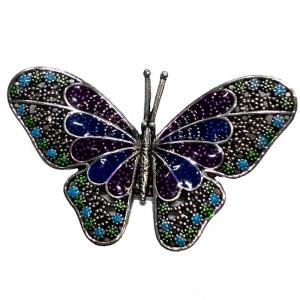 Wholesale 2997/T - Artful Design Magnetic Brooches 023 - BF<br>Jeweled Butterfly - 