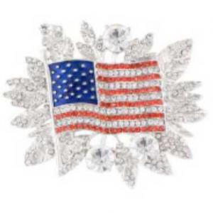 2997/T - Artful Design Magnetic Brooches 031<br>
American Flag - 