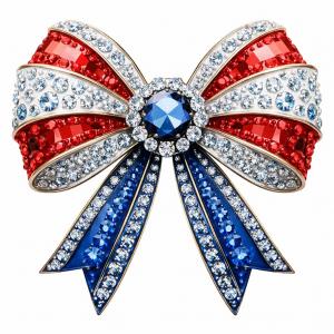 Wholesale 2997/T - Artful Design Magnetic Brooches 032<br>
American Flag - 