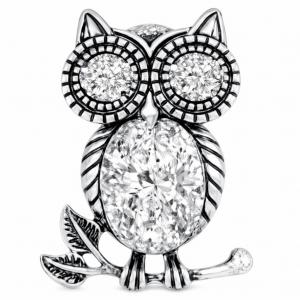 2997/T - Artful Design Magnetic Brooches 003/CL<br>
Clear Owl - 