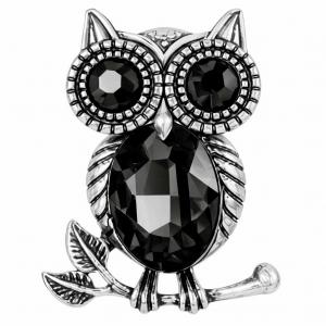 2997/T - Artful Design Magnetic Brooches 003/BK<br>
Black Owl - 