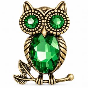 2997/T - Artful Design Magnetic Brooches 003/GN<br>
Green Owl - 