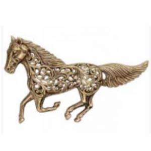 2997/T - Artful Design Magnetic Brooches 028/B<br>
Galloping Horse Amber Crystal - 
