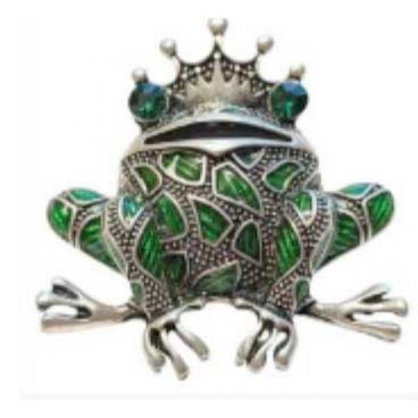 wholesale 2997/T - Artful Design Magnetic Brooches 030/S<br>
Frog Prince - 