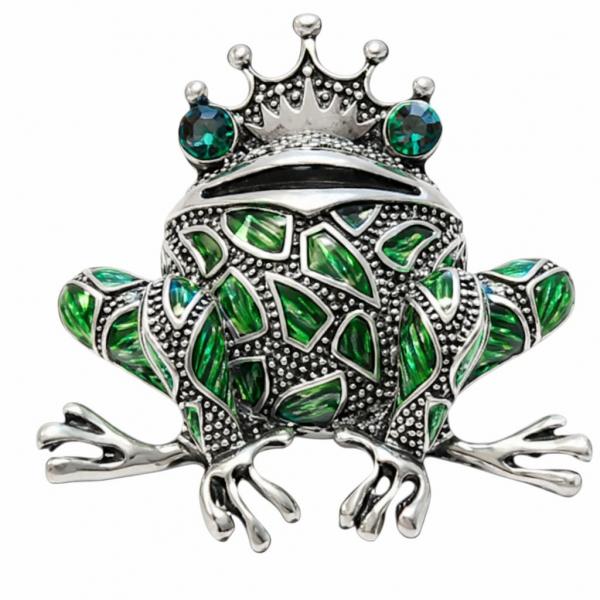wholesale 2997/T - Artful Design Magnetic Brooches 030/S<br>
Frog Prince - 