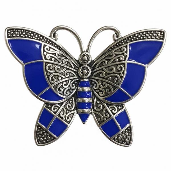 wholesale 2997/T - Artful Design Magnetic Brooches 008/RO <br>
Royal Butterfly  - 2.25