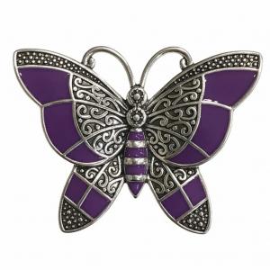 2997/T - Artful Design Magnetic Brooches 008/PU <br>
Purple Butterfly  - 2.25