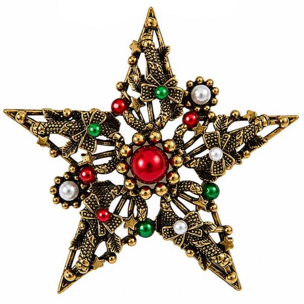 2997/T - Artful Design Magnetic Brooches 1262 <br>
Christmas Star - 2.25