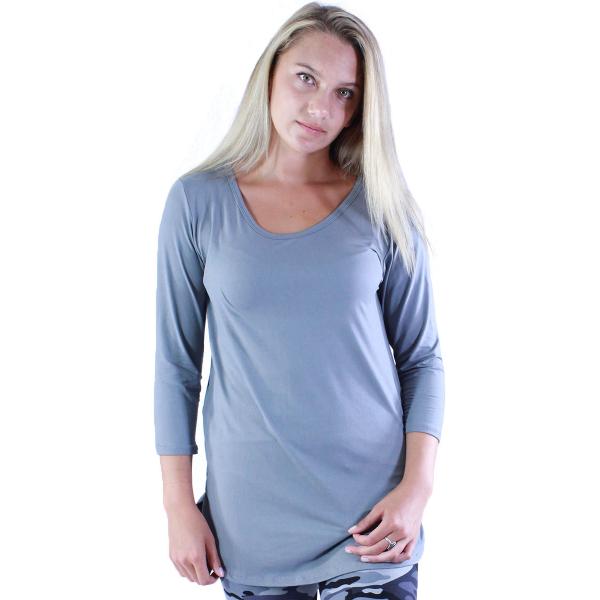 Wholesale 2988 - Brushed Fiber Tunics Grey/Charcoal - One Size Fits (S-L)