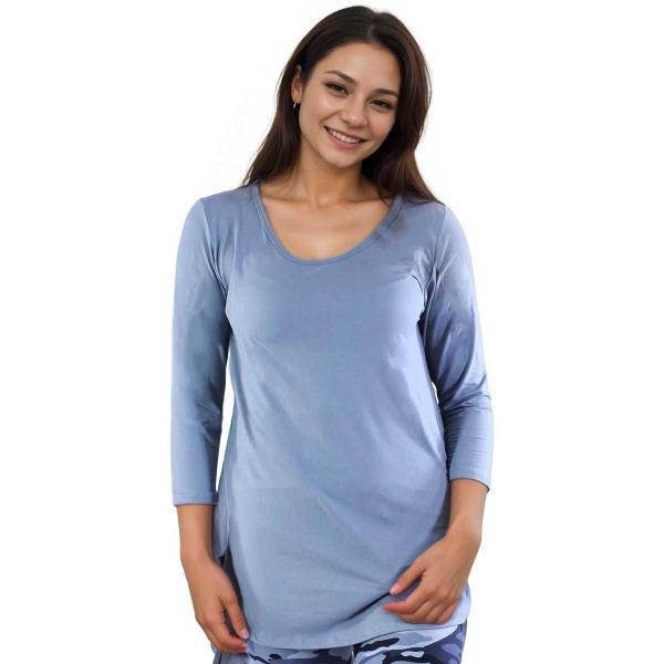 2988 - Brushed Fiber Tunics Grey/Charcoal - 1X-2X