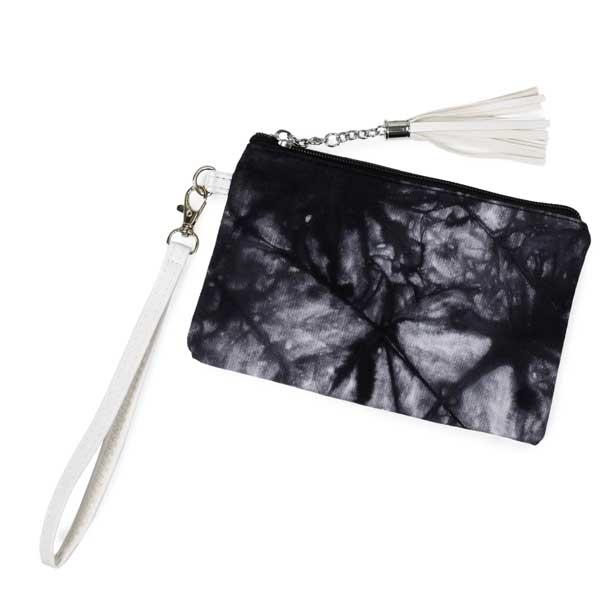 3057  - Crossbody Bags and Wristlets 10176 - Black <br> 
Tie Dye Wristlet Wallet  - 