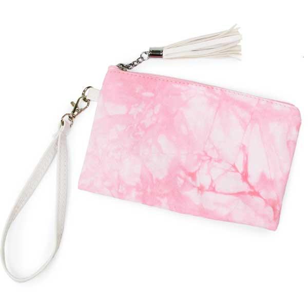 3057  - Crossbody Bags and Wristlets 10176 - Pink Tie Dye<br> 
Tie Dye Wallet Wristlet - 
