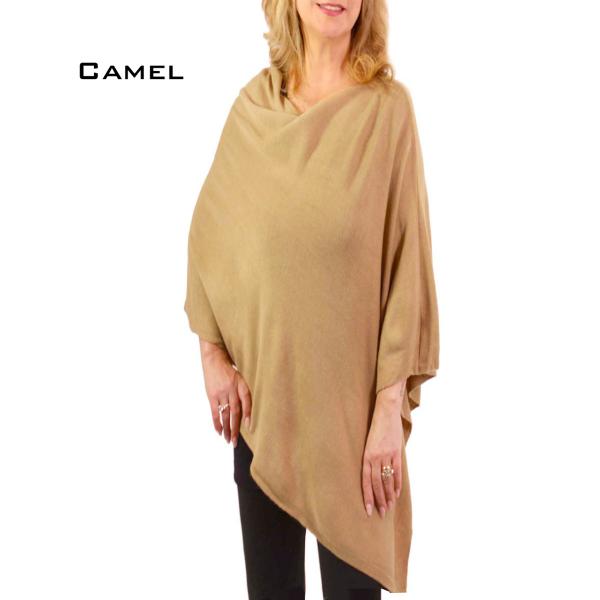 Wholesale 8672 - Cashmere Feel Ponchos  8672 - Camel<br> 
Cashmere Feel Poncho  - 