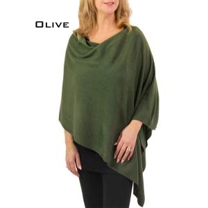 8672 - Cashmere Feel Ponchos  8672 - Olive <br>
Cashmere Feel Poncho  - 