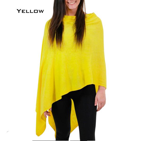 Wholesale 8672 - Cashmere Feel Ponchos  8672 - Yellow <br>
Cashmere Feel Poncho  - 