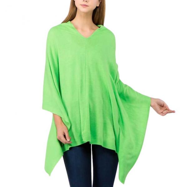 Wholesale 8672 - Cashmere Feel Ponchos  8672 - KELLY GREEN <br>Cashmere Feel Poncho  - 