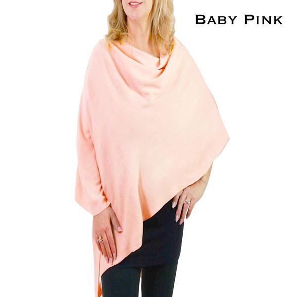 wholesale 8672 - Cashmere Feel Ponchos  8672 - Baby Pink <br>
Cashmere Feel Poncho  - 