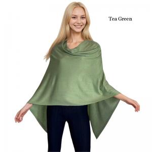 Wholesale 8672 - Cashmere Feel Ponchos  Tea Green - One Size Fits Most