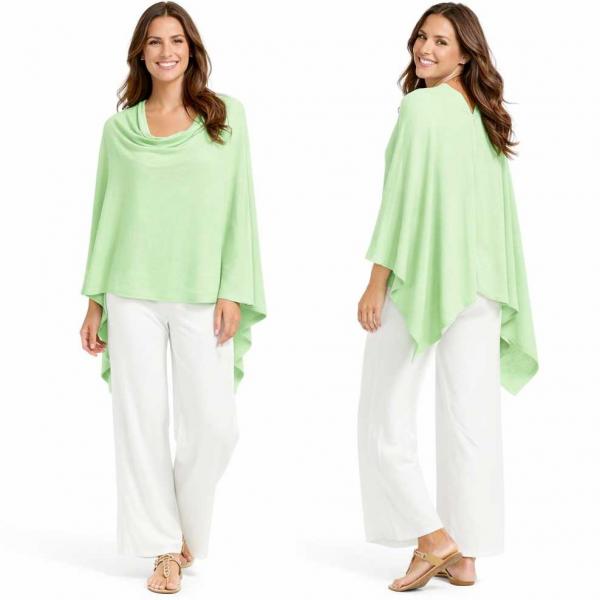 wholesale 8672 - Cashmere Feel Ponchos  Mint - One Size Fits Most