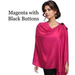3109 - Pashmina Style Button Shawls Solid Magenta<br>
Pashmina Style Button Shawl - 