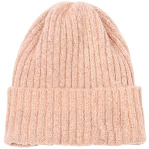 3114 - Winter Knit Hats 9551 Knit Beanie Cuff Style - Pink - One Size Fits Most