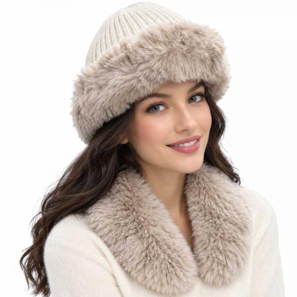 wholesale 3114 - Winter Hats LC02 - Beige/Latte - One Size Fits Most