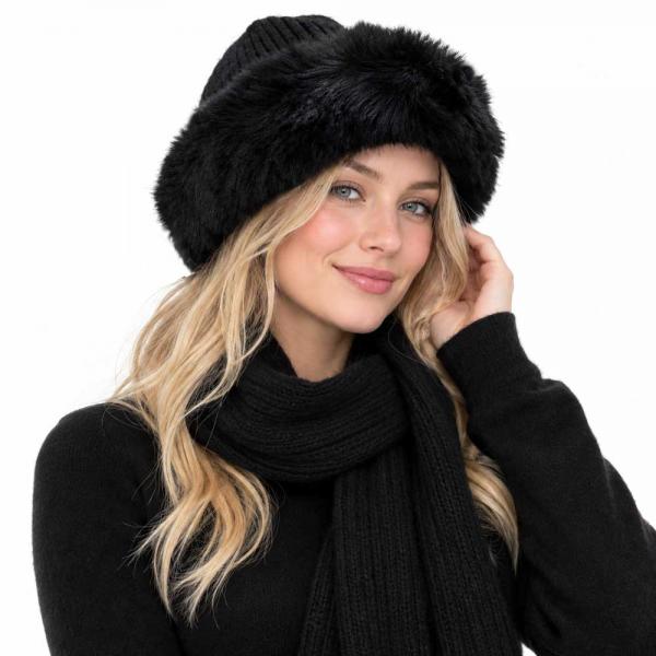 wholesale 3114 - Winter Hats LC02 - Black - One Size Fits Most