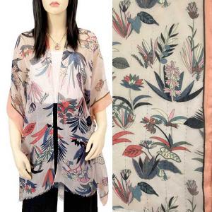 Wholesale 9151 - Sequined Kimono Pink Border - 